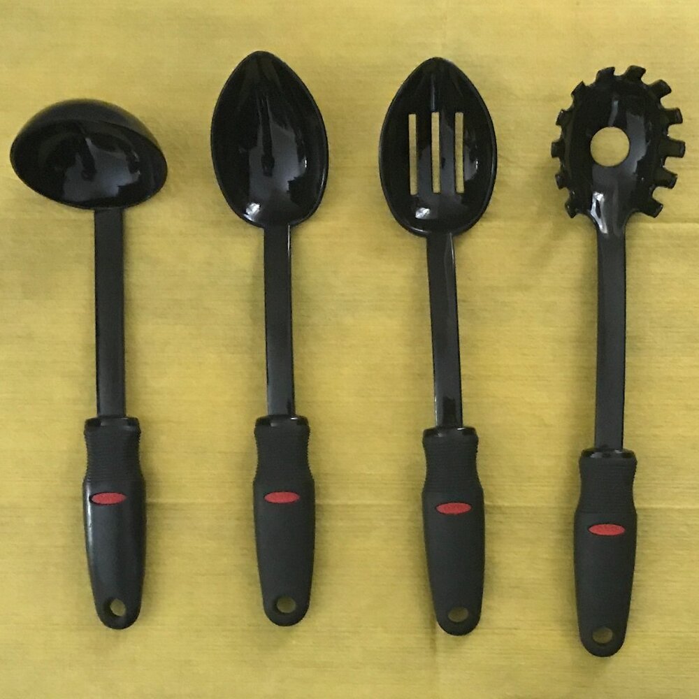🍳Oxo 4‑Piece Kitchen Utensil Set – Black Nylon